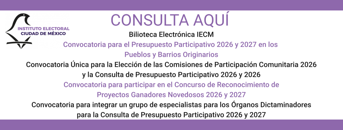 Convocatorias del IECM